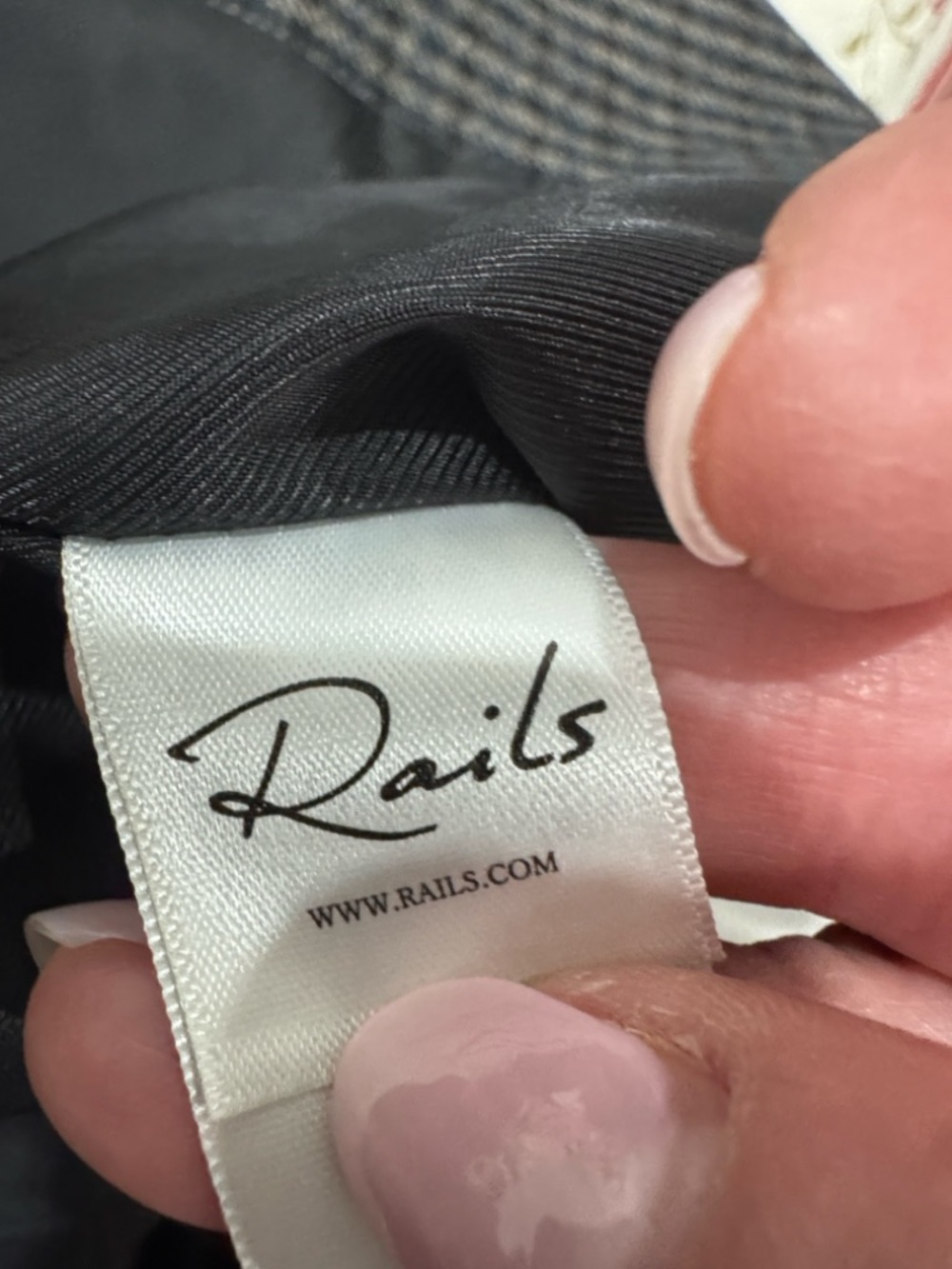 Rails “Doris” Tailored Wool Blend Blazer | Gray Check | Size M | NWOT - Picture 2 of 11